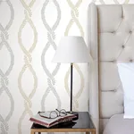 York Designer Series Laureate Neutral Vine Trellis Wallpaper - SKU VP1322