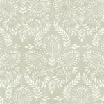 York Designer Series Laurel Damask Off White Wallpaper - SKU BO6731