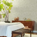 York Designer Series Laurel Damask Off White Wallpaper - SKU BO6731