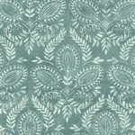 York Designer Series Laurel Damask Teal Wallpaper | Wallpaper Twins York Designer Series Laurel Damask Teal Wallpaper - SKU BO6735