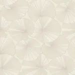York Designer Series Layered Cream Lily Pads Wallpaper - SKU NT6115