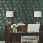 York Designer Series Layered Deep Green Lily Pads Wallpaper | Wallpaper Twins York Designer Series Layered Deep Green Lily Pads Wallpaper - SKU NT6111