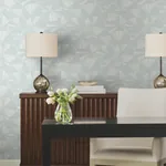 York Designer Series Layered Spa Lily Pads Wallpaper | Wallpaper Twins York Designer Series Layered Spa Lily Pads Wallpaper - SKU NT6116