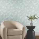York Designer Series Layered Spa Lily Pads Wallpaper | Wallpaper Twins York Designer Series Layered Spa Lily Pads Wallpaper - SKU NT6116