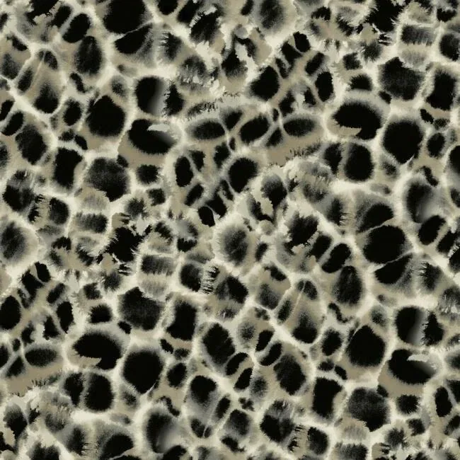 York Designer Series Leopard Rosettes Black Wallpaper - SKU HO2162