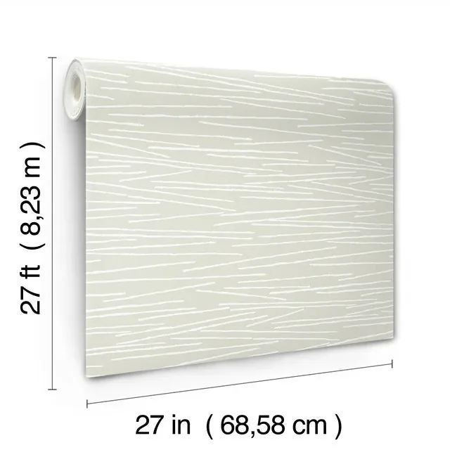 York Designer Series Line Horizon Soft Green Wallpaper - SKU EV3934