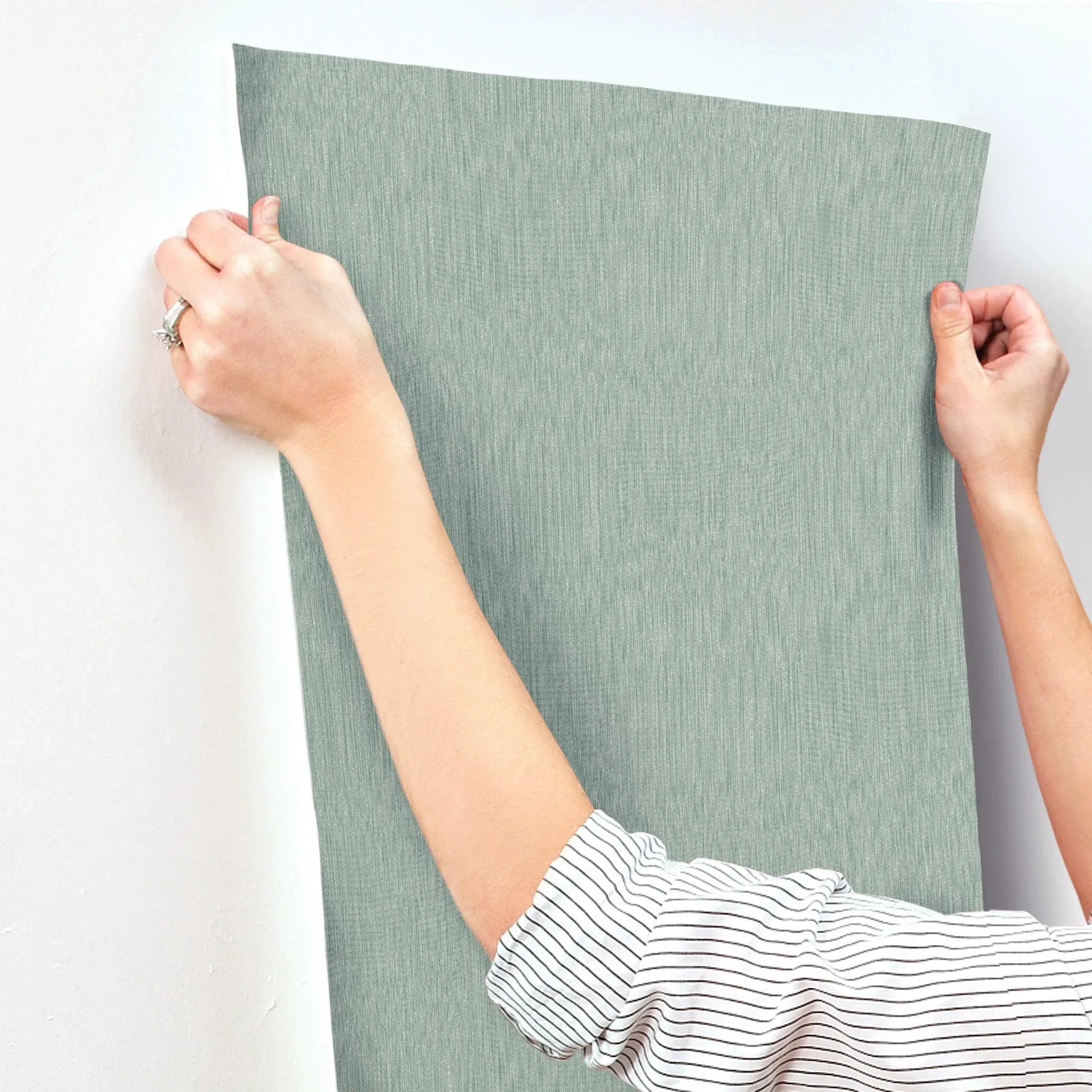 York Designer Series Linen Teal Wallpaper | Wallpaper Twins York Designer Series Linen Teal Wallpaper - SKU MI10596