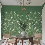 York Designer Series Lingering Garden Green Wall Mural - SKU MU0316M