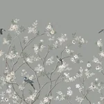 York Designer Series Lingering Garden Grey Wall Mural | Wallpaper Twins York Designer Series Lingering Garden Grey Wall Mural - SKU MU0313M