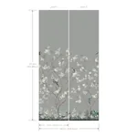 York Designer Series Lingering Garden Grey Wall Mural | Wallpaper Twins York Designer Series Lingering Garden Grey Wall Mural - SKU MU0313M