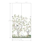 York Designer Series Lingering Garden White Wall Mural | Wallpaper Twins York Designer Series Lingering Garden White Wall Mural - SKU MU0317M