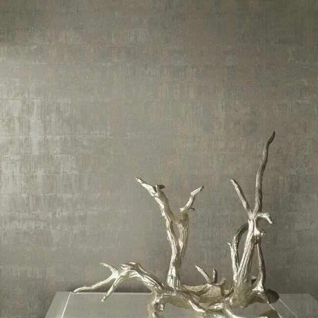 York Designer Series Liquid Metal Taupe Wallpaper - SKU KT2132