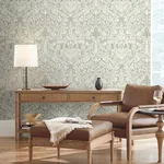 York Designer Series Lockwood Damask Grey Wallpaper | Wallpaper Twins York Designer Series Lockwood Damask Grey Wallpaper - SKU AC9195