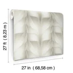 York Designer Series Lotus Light Stripe White Wallpaper - SKU EV3955