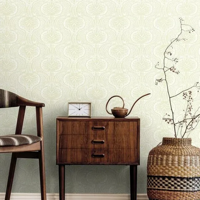 York Designer Series Lotus Palm Beige Wallpaper | Wallpaper Twins York Designer Series Lotus Palm Beige Wallpaper - SKU HO2154