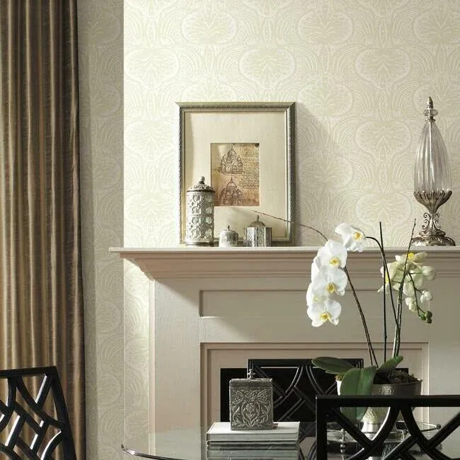 York Designer Series Lotus Palm Beige Wallpaper | Wallpaper Twins York Designer Series Lotus Palm Beige Wallpaper - SKU HO2154