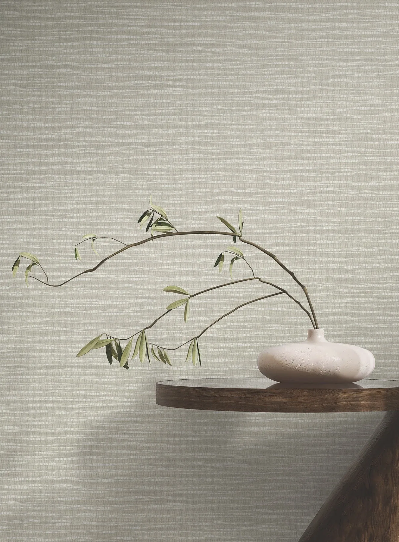 York Designer Series Lotus Weave Warm Grey Wallpaper - SKU ZA8046