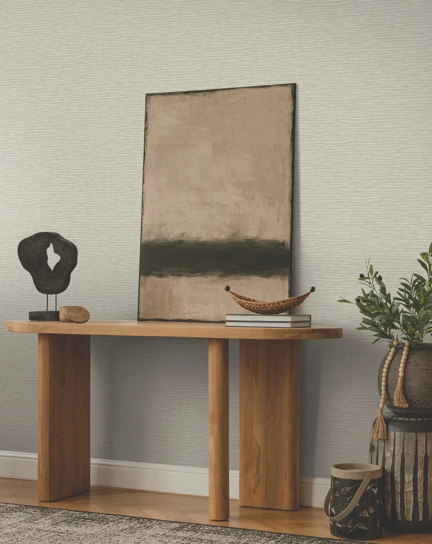 York Designer Series Lotus Weave Warm Grey Wallpaper | Wallpaper Twins York Designer Series Lotus Weave Warm Grey Wallpaper - SKU ZA8046