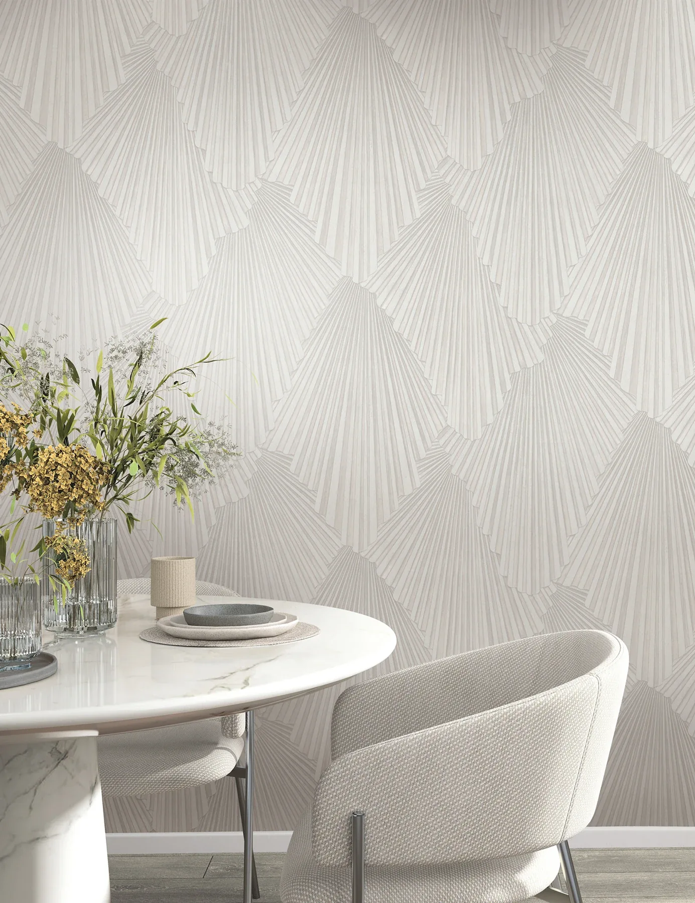 York Designer Series Lumiere Champagne Deco Geo Wallpaper | Wallpaper Twins York Designer Series Lumiere Champagne Deco Geo Wallpaper - SKU MA35847