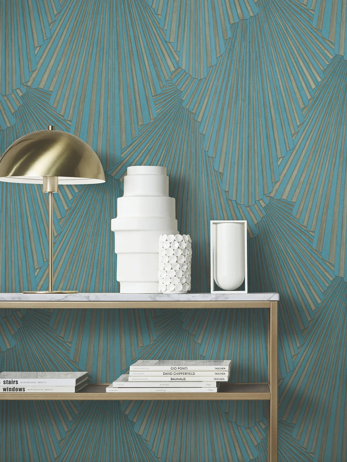 York Designer Series Lumiere Teal Deco Geo Wallpaper | Wallpaper Twins York Designer Series Lumiere Teal Deco Geo Wallpaper - SKU MA35850
