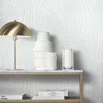 York Designer Series Lumiere White Deco Geo Wallpaper - SKU MA35845