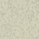 York Designer Series Luminous Branches Taupe & Silver Wallpaper | Wallpaper Twins York Designer Series Luminous Branches Taupe & Silver Wallpaper - SKU DD3815