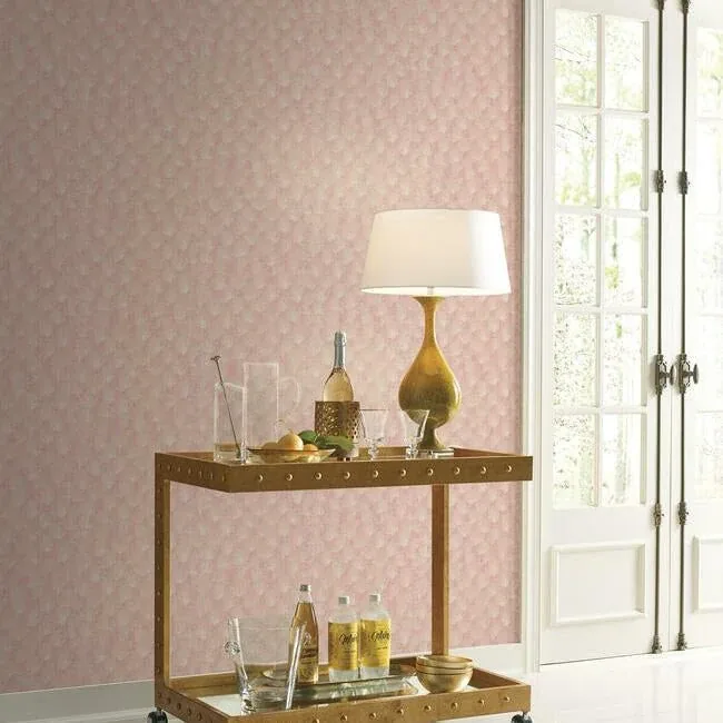 York Designer Series Luminous Gingko Coral Wallpaper - SKU CI2334