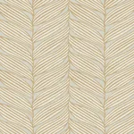York Designer Series Luminous Leaves Neutral & Gold Wallpaper - SKU MD7162