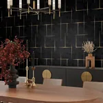 York Designer Series Malia Gold & Black Wallpaper - SKU ZA8054