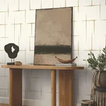 York Designer Series Malia Gold & White Wallpaper - SKU ZA8053