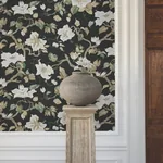 York Designer Series Marguerite Vine Black Wallpaper - SKU GT4514