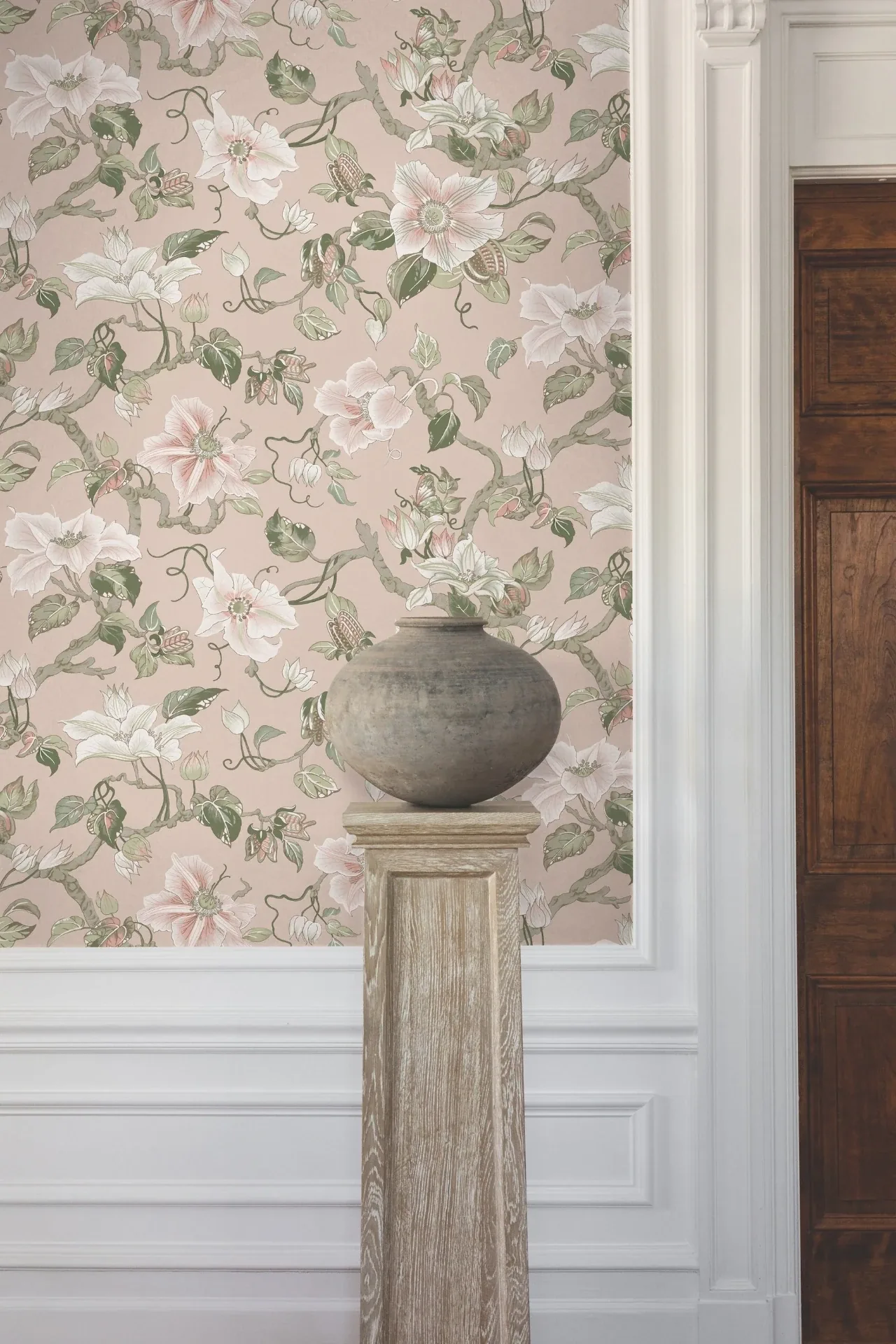 York Designer Series Marguerite Vine Blush Wallpaper - SKU GT4511