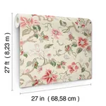 York Designer Series Marguerite Vine Cream Wallpaper - SKU GT4513