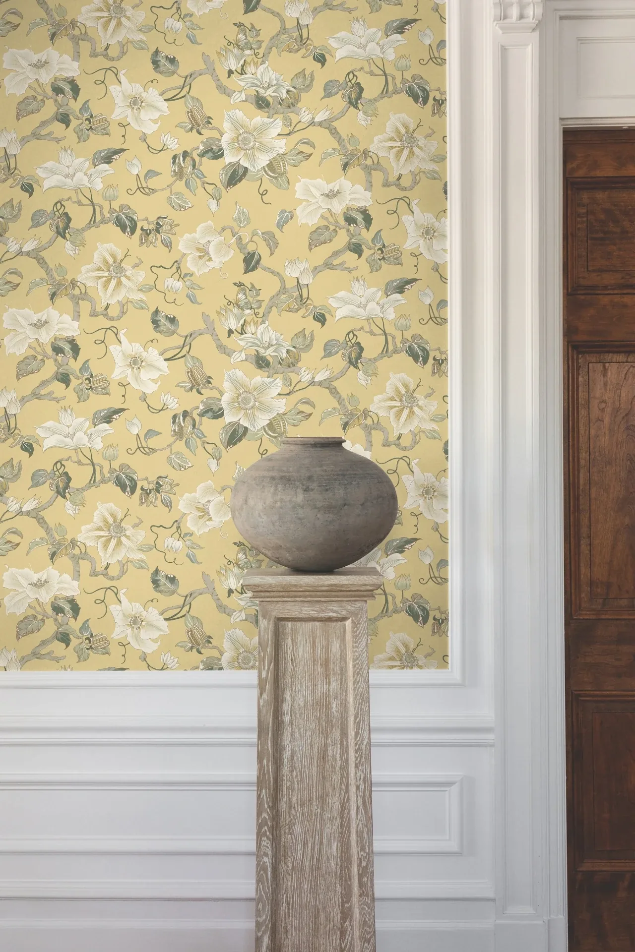 York Designer Series Marguerite Vine Yellow Wallpaper - SKU GT4515