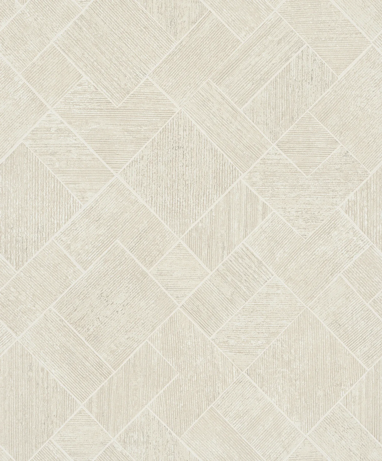 MA35509 | Marquetry Beige Tile Wallpaper