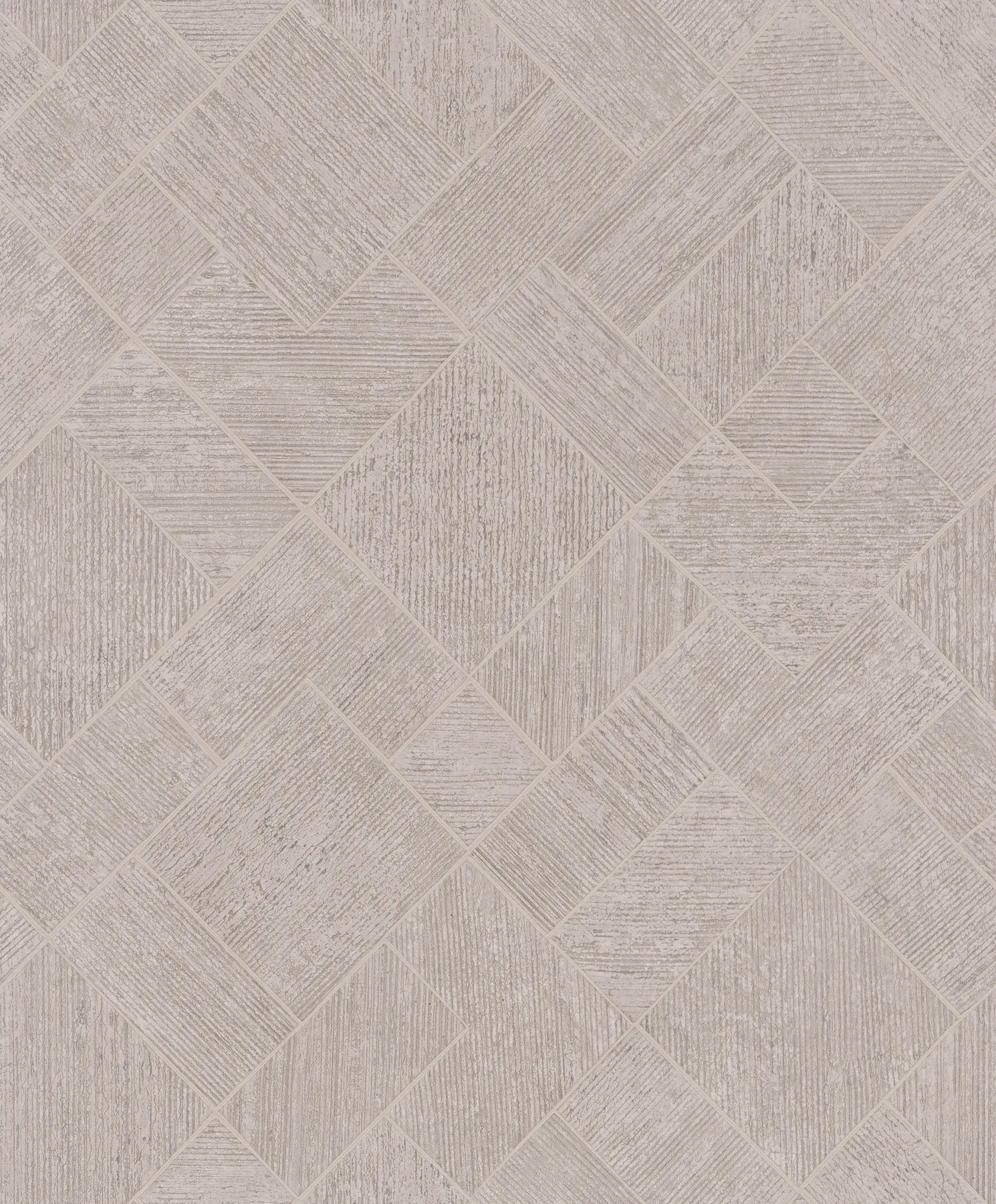 MA35510 | Marquetry Grey Tile Wallpaper