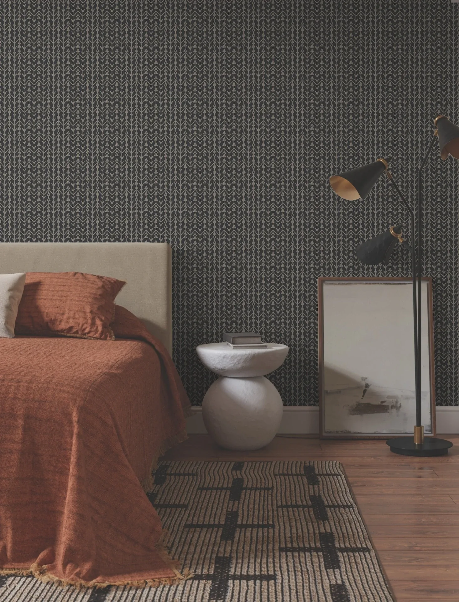 York Designer Series Martigue Stripe Black Wallpaper - SKU LM5382