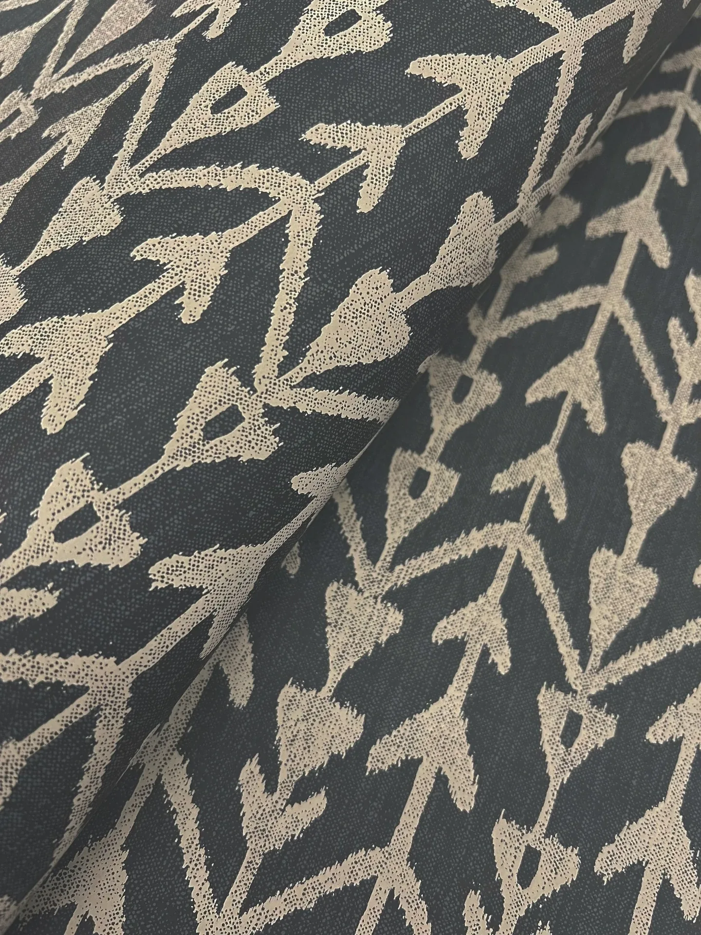 York Designer Series Martigue Stripe Black Wallpaper - SKU LM5382