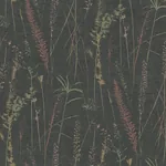 York Designer Series Meadow Splendor Black Botanical Wallpaper - SKU LL3241