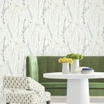 York Designer Series Meadow Splendor Blue Botanical Wallpaper - SKU LL3242