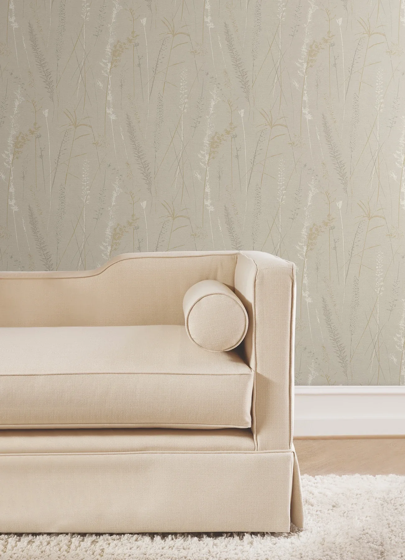 York Designer Series Meadow Splendor Neutral Botanical Wallpaper - SKU LL3239