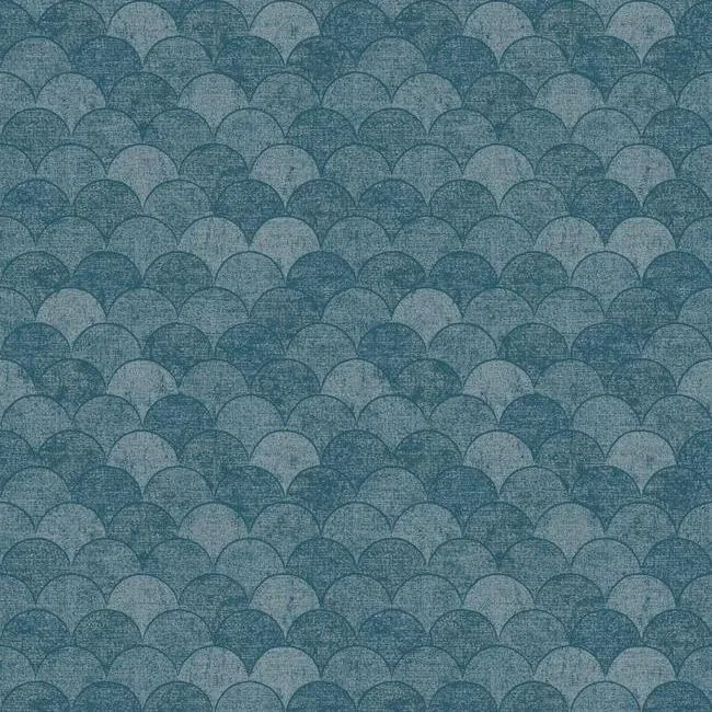 Y6230205 | Mermaid Scales Blue Wallpaper