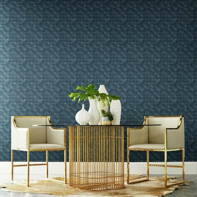York Designer Series Mermaid Scales Blue Wallpaper - SKU Y6230205