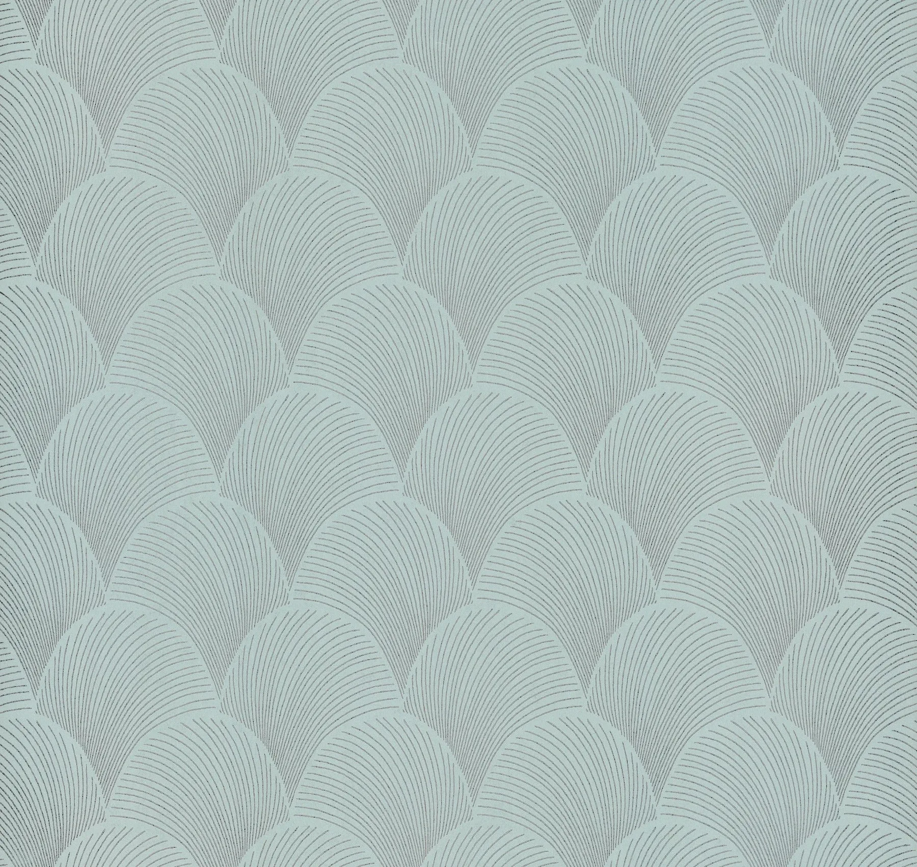 NT6108 | Metallic Blue Pearl Scallop Wallpaper