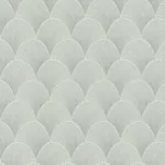 York Designer Series Metallic Light Green Scallop Wallpaper - SKU NT6106