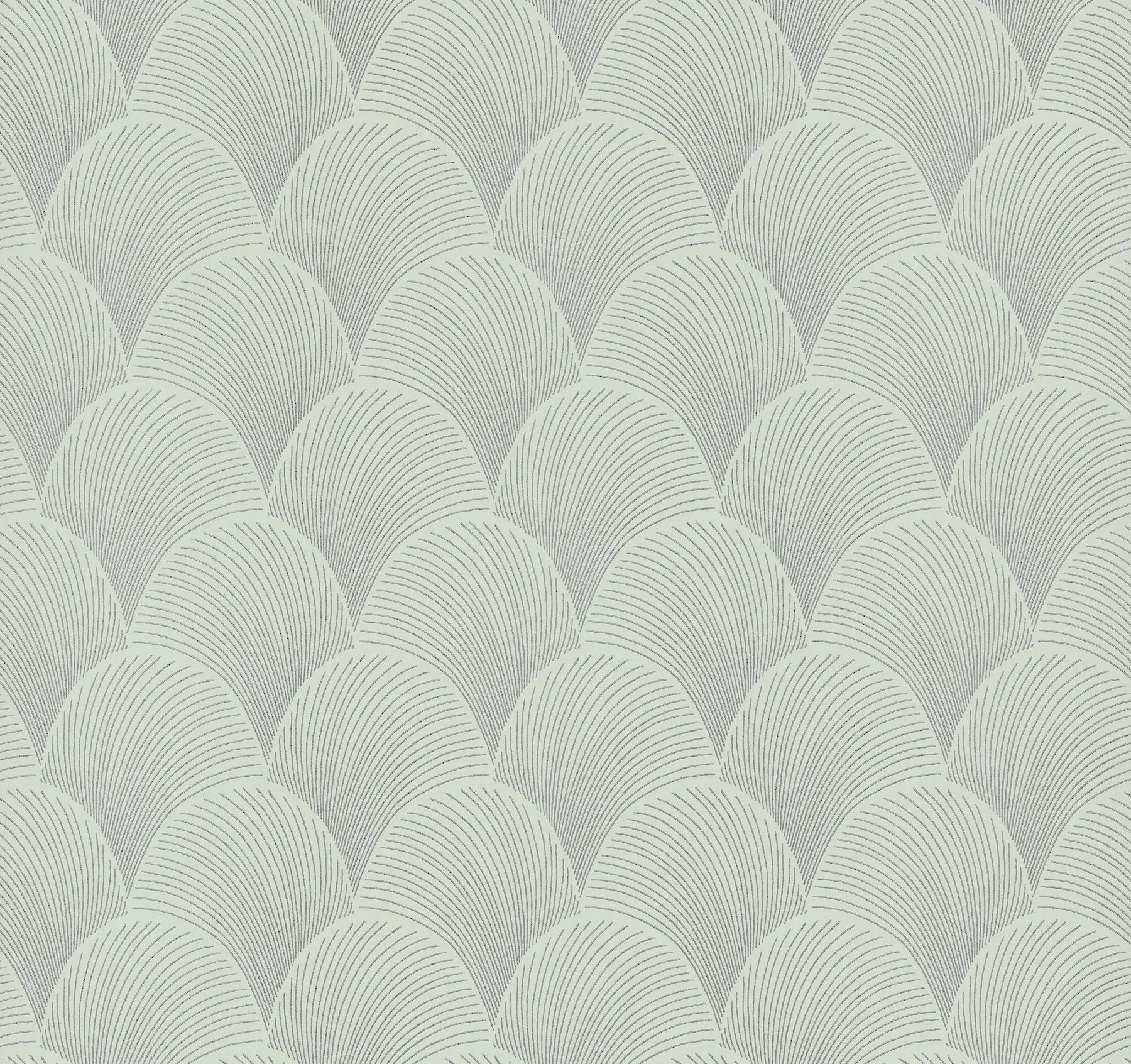 NT6106 | Metallic Light Green Scallop Wallpaper