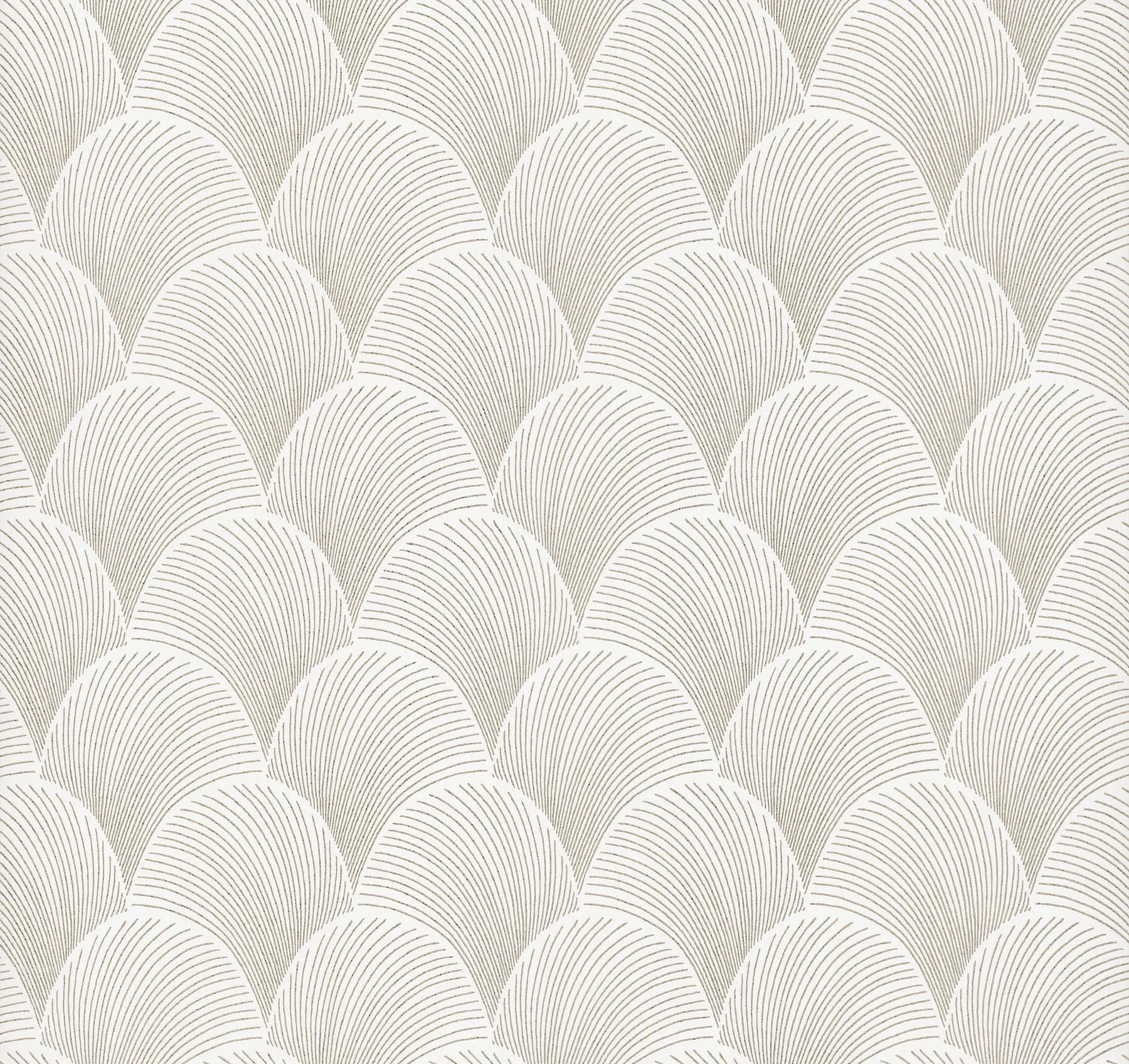 York Designer Series Metallic White Gold Scallop Wallpaper - SKU NT6109