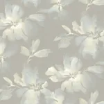 York Designer Series Midnight Blooms Light Blue & Grey Peel & Stick Wallpaper - SKU PSW1415RL