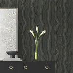 York Designer Series Mineral Shimmer Black & Gold Wallpaper - SKU DF3326