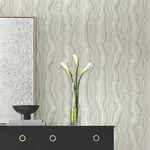 York Designer Series Mineral Shimmer Gray & Pearl Wallpaper - SKU DF3323